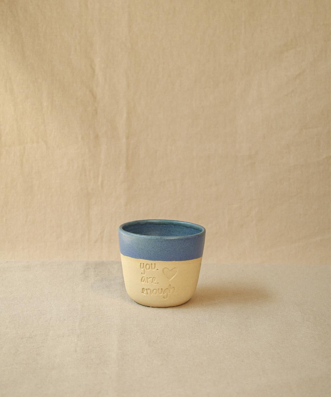 Words Ceramic Mug – Handmade Quote Cup