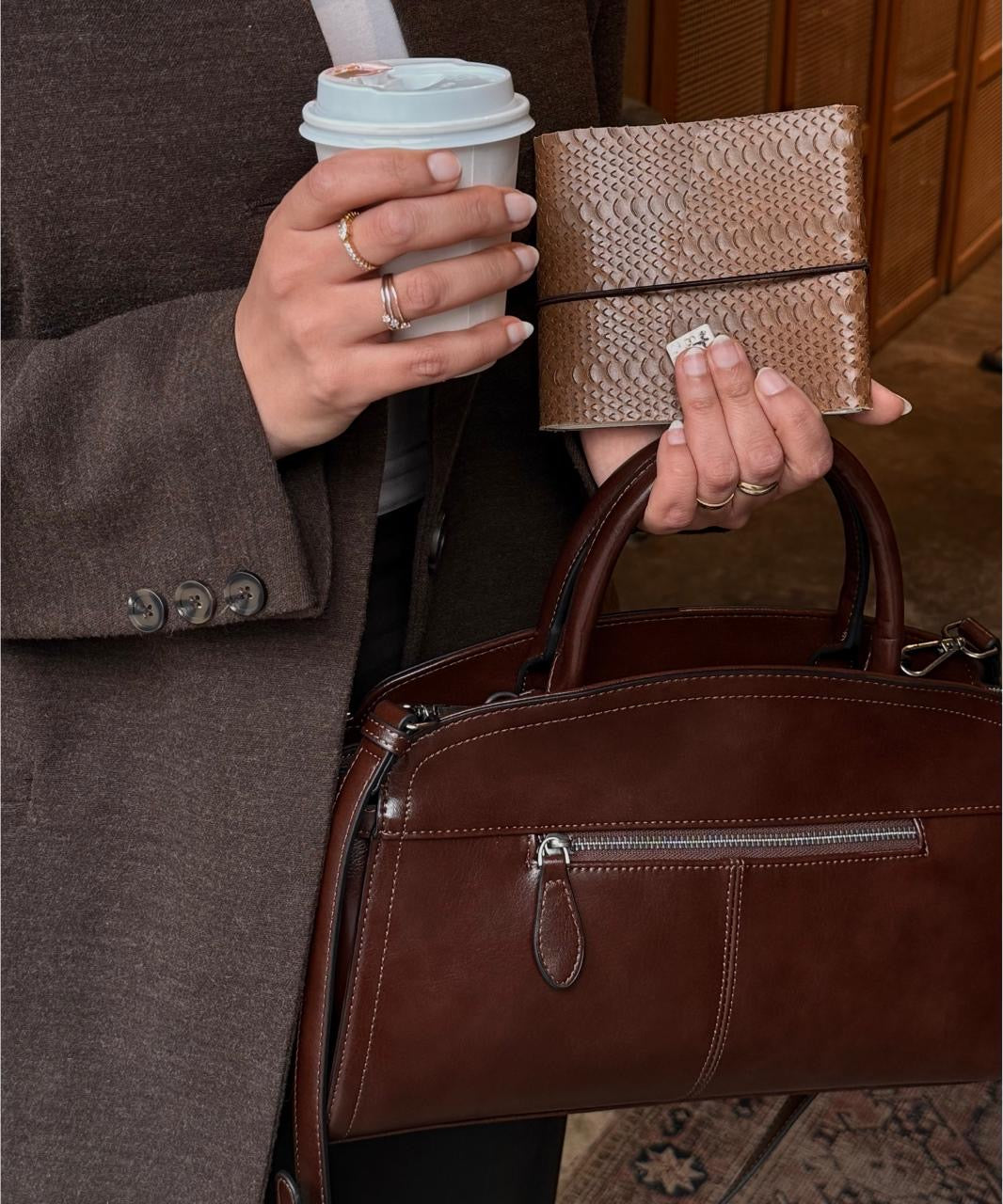 Bruna leather bag