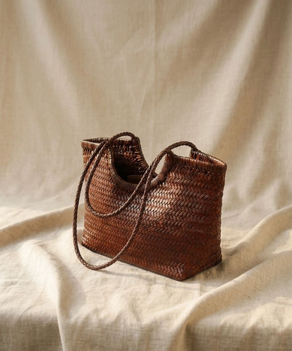 The Solene: Luxury Handwoven Leather bag