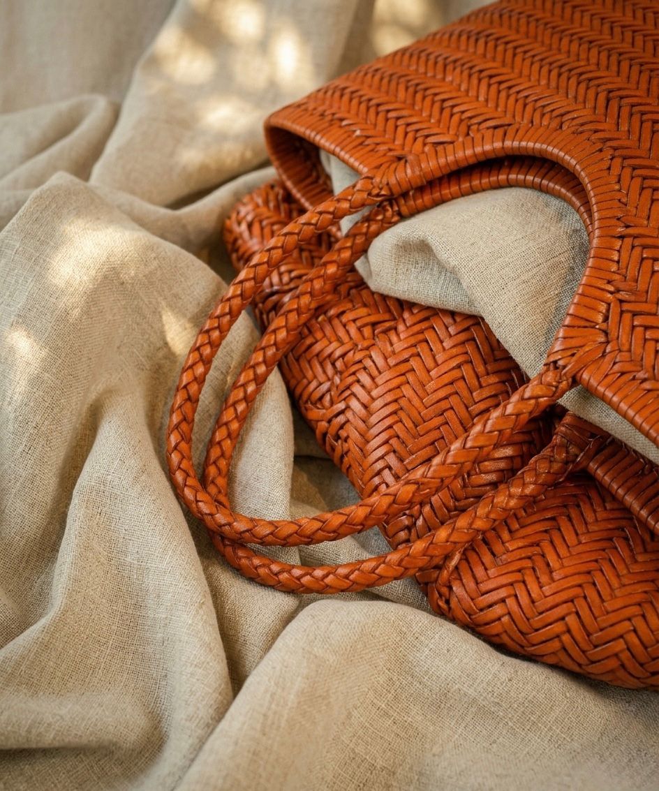 The Solene: Luxury Handwoven Leather bag