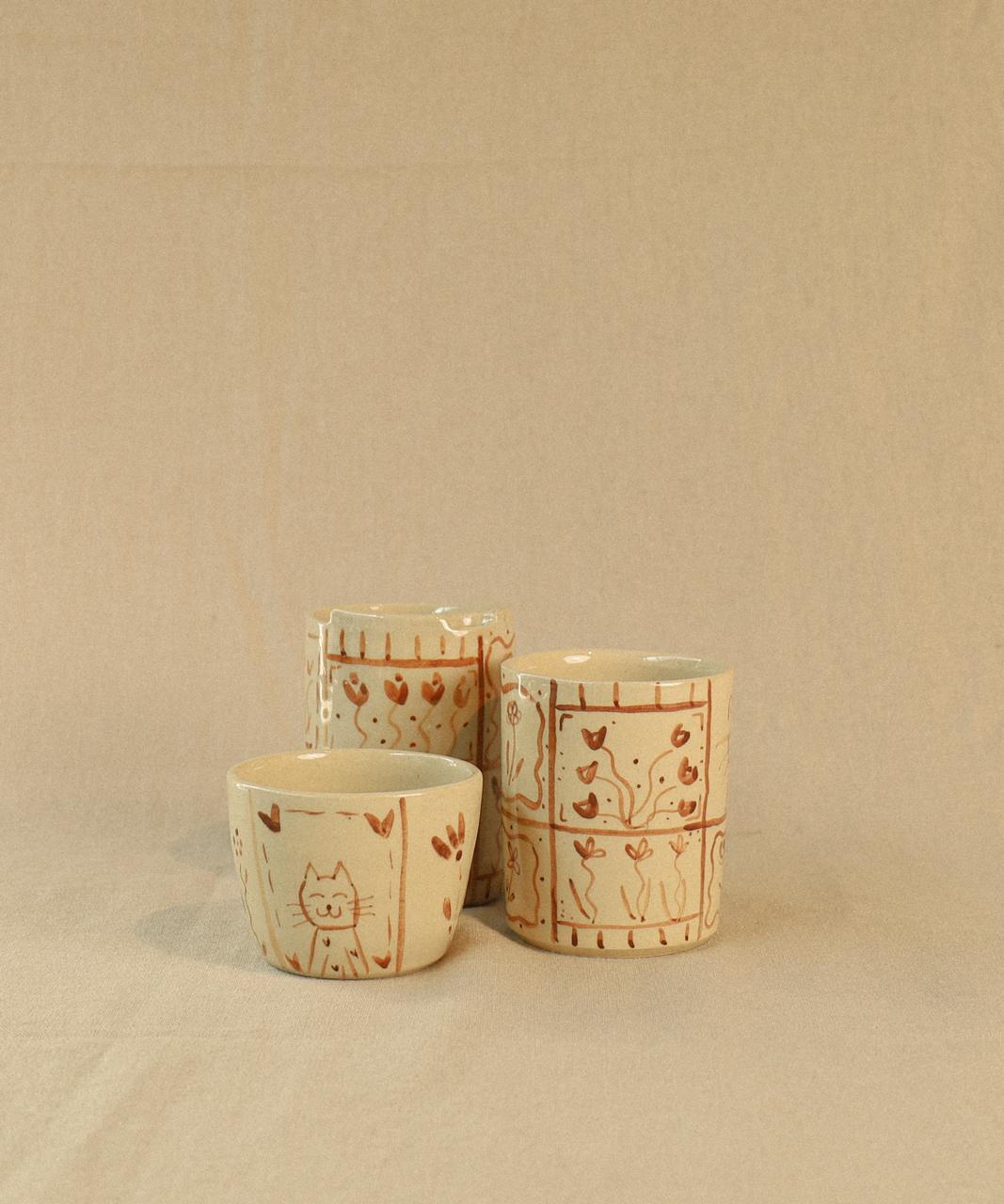 Cat - Flat White Size