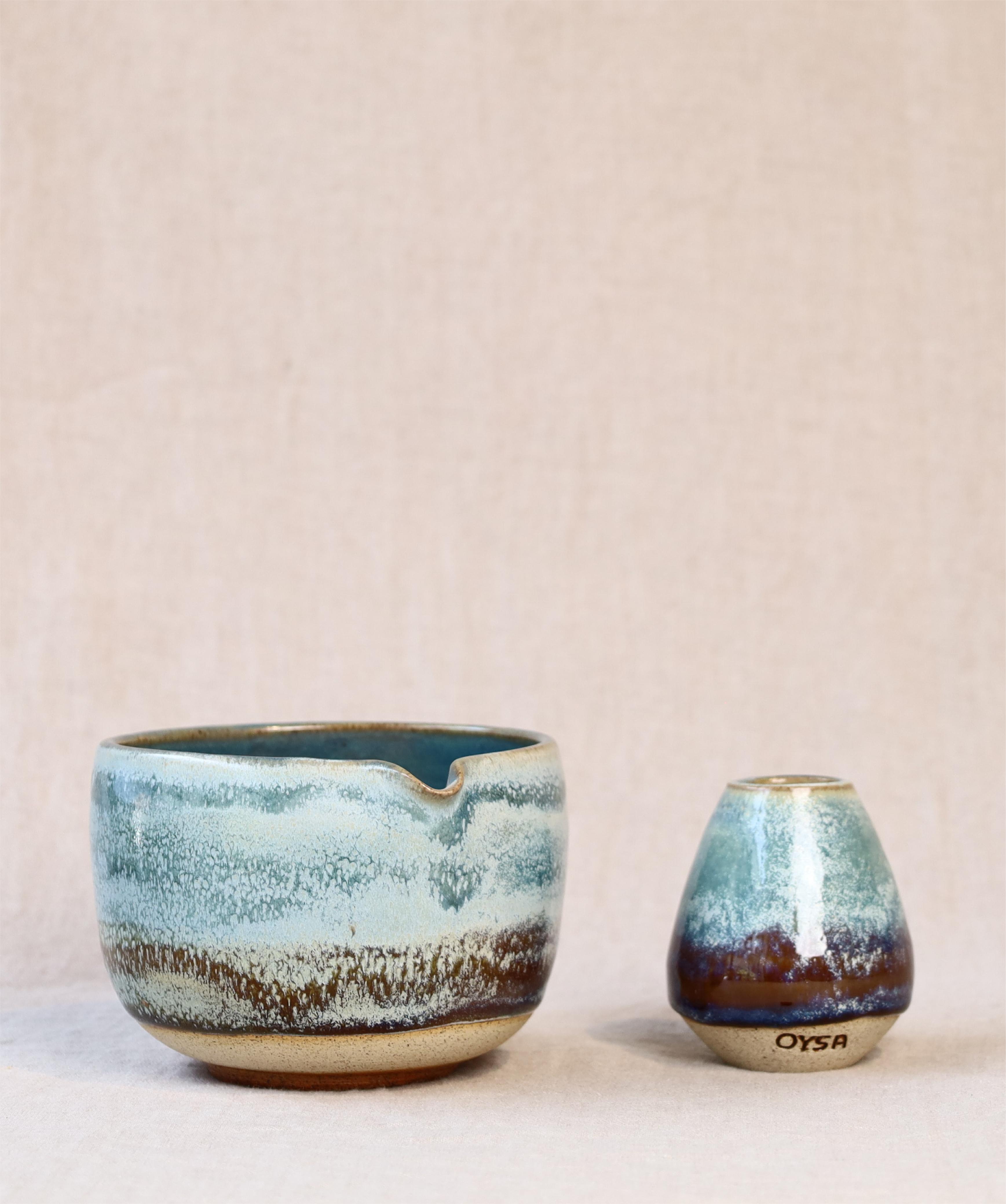 Chawan Midnight Sea - Matcha set