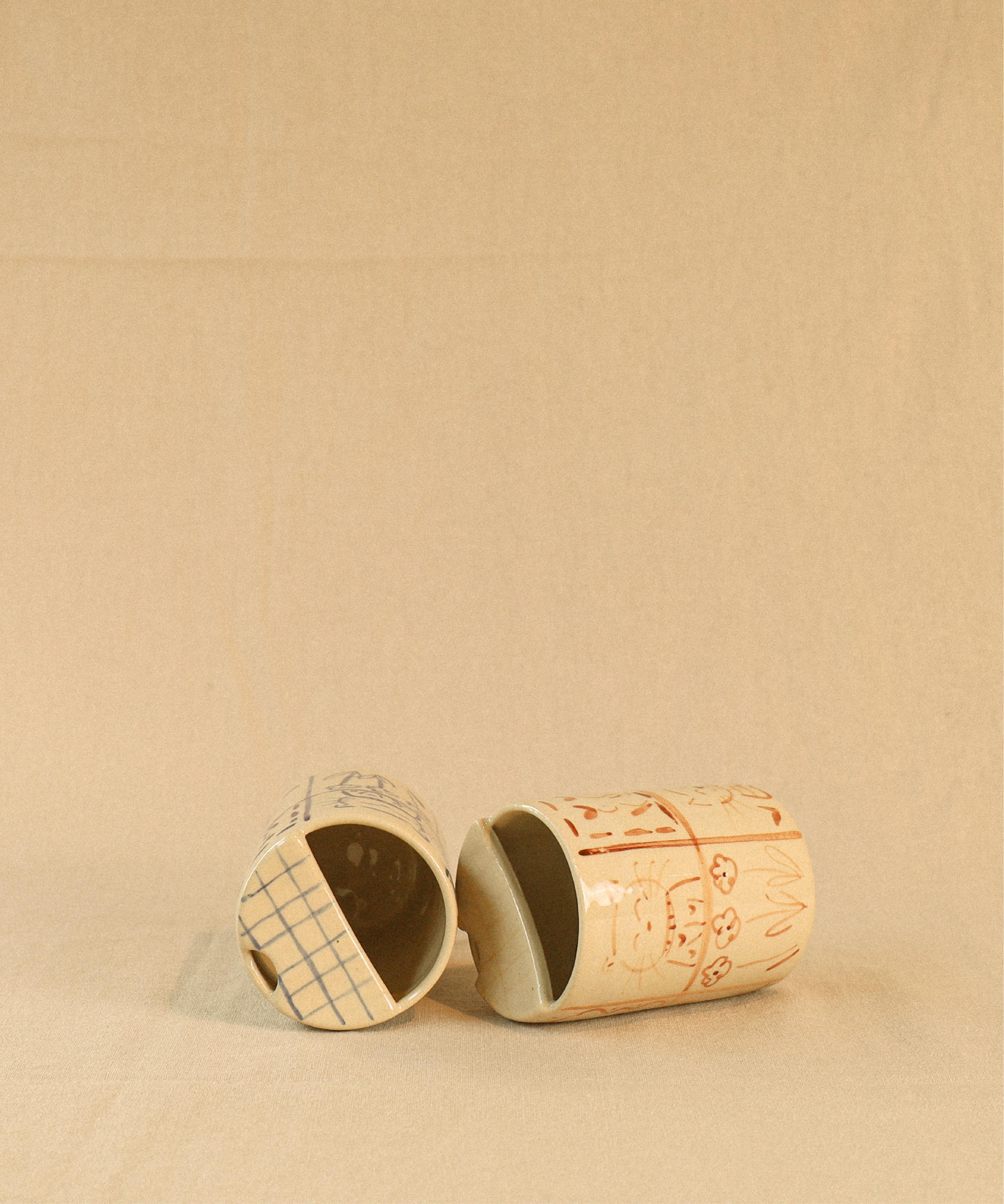 CAT Mug – Handcrafted Pattern