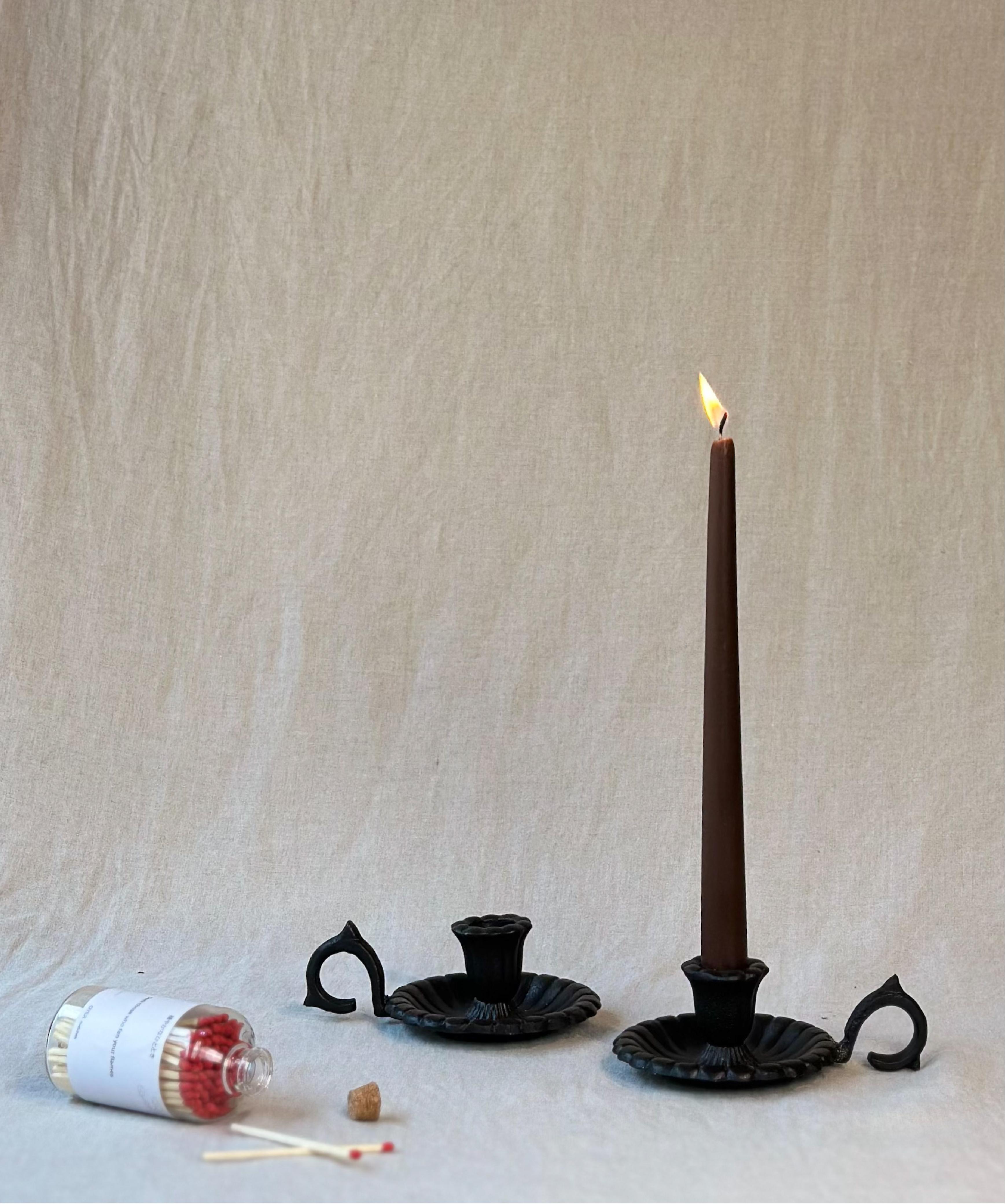 Iron Flower Candleholder